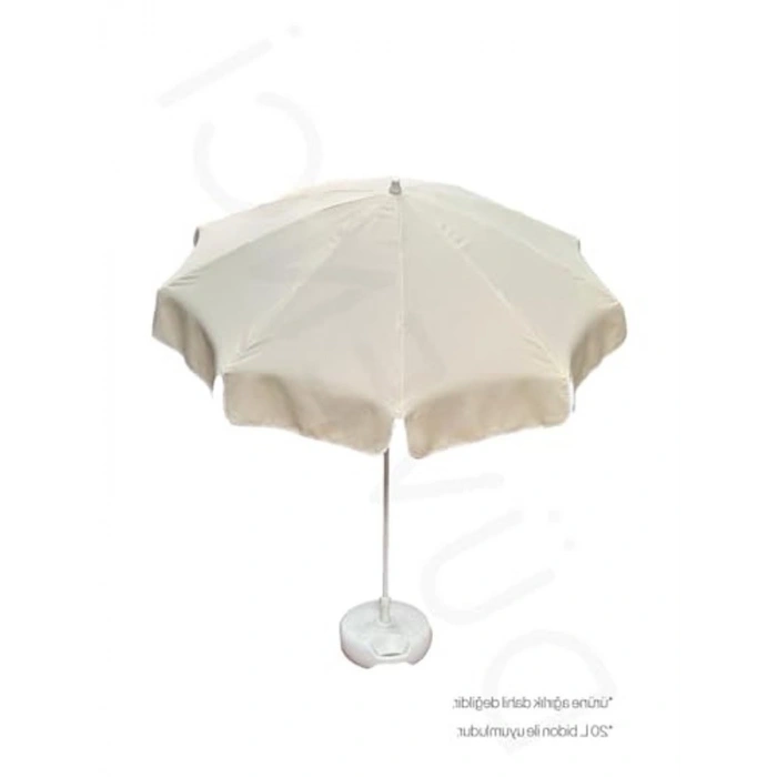 Kalın polyester kumaşlı şemsiye, 10 telli, balkon ve plaj için ideal