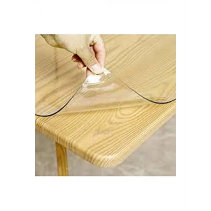 Kalın Pvc Kaymaz Masa Örtüsü, 1,7 mm, 80x110 cm