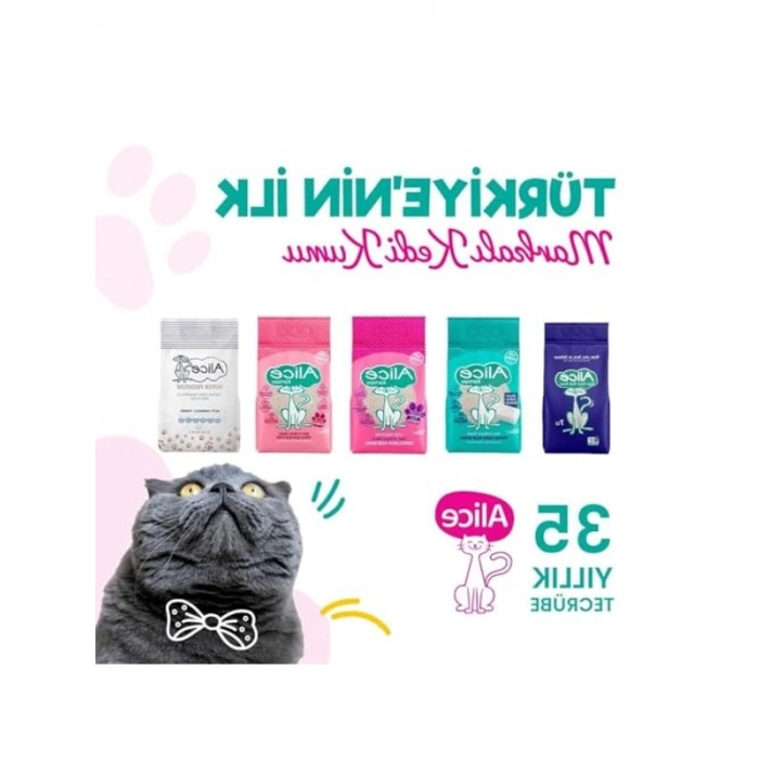 Kalın ve Beyaz Taneli Pudra Kedi Kumu, 3x10 lt