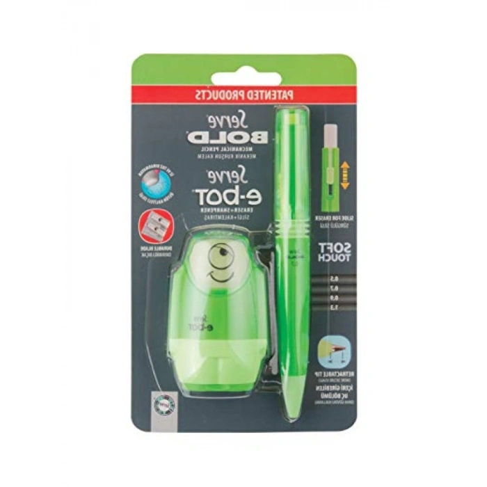 Kalın Yeşil Tasarımlı Mekanik Kalem - 0,7 mm, 2li Set