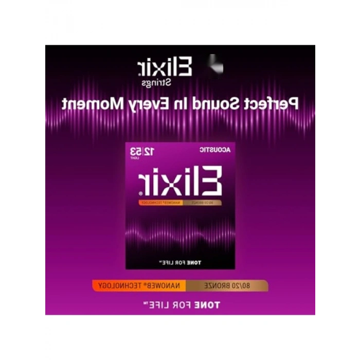 Kaliteli 11052 Nanoweb 80/20 Bronz Akustik Gitar Teli (12-53)