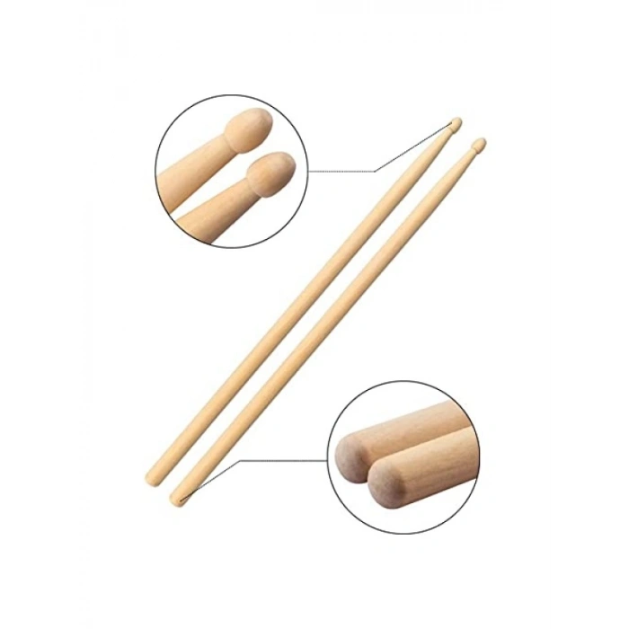 Kaliteli 5A Form Ahşap Uçlu Davul Bageti - 40 cm Uzunluk
