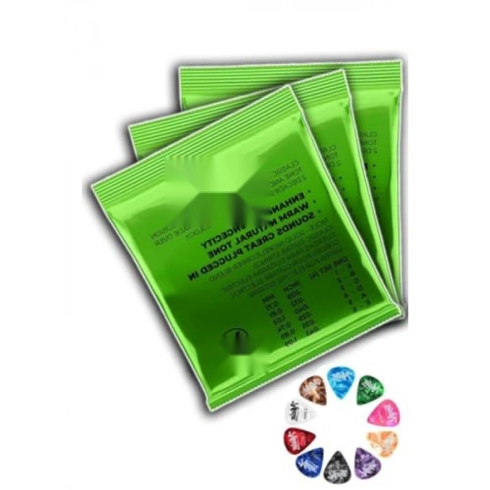 Kaliteli Klasik Gitar Teli Seti - 3 Takım (10 Pena Hediye)