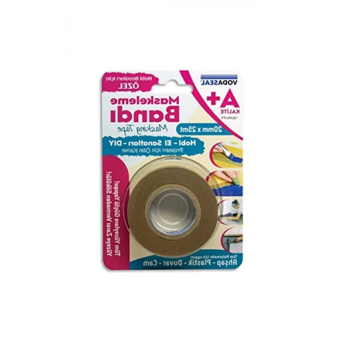 Kaliteli Maskeleme Bandı 20MMX25MT - Boya ve DIY Projeleri için