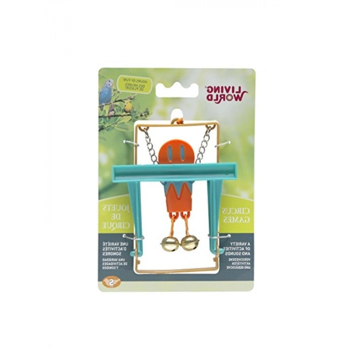 Kaliteli Maymun Figürlü Kuş Oyuncağı - Turuncu