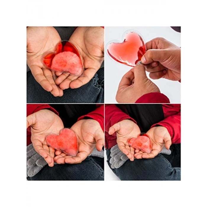 Kalp Şeklinde El Isıtıcısı - Sihirli Jel Tekniğiyle Isıtma