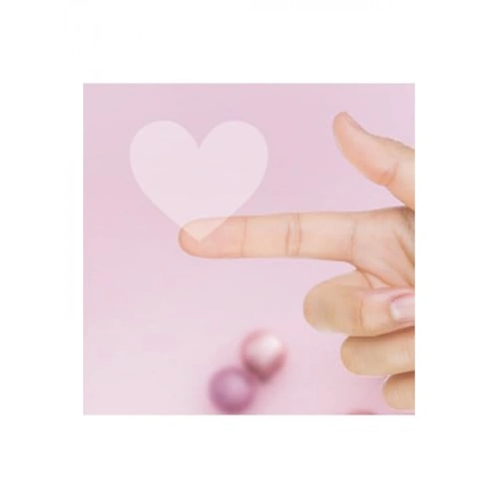 Kalp Şeklinde Şeffaf Sticker, 3.2x2.8 cm Boyutunda, 2 Sayfa