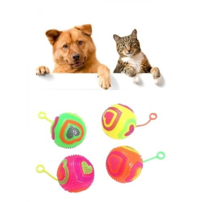 Kalpli Model Işıklı Oyun Topu, 6,5 cm