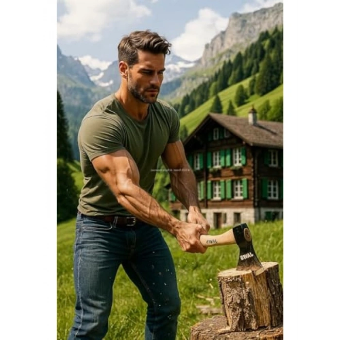 Kamp Baltası - 600 Gram, Dökme Çelik Baş, 35 cm Kayın Sap