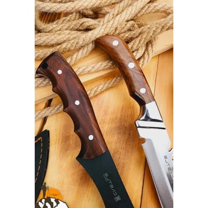 Kamp Bıçağı, Ceviz Saplı ve Kılıflı, Taşınabilir