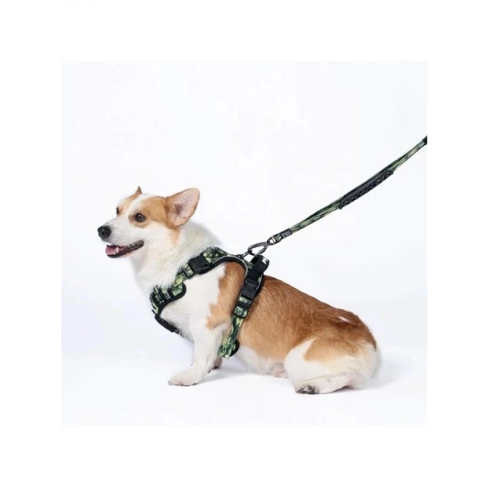 Kamuflaj Desenli Reflektörlü Soft Sırt Tasması (XL)