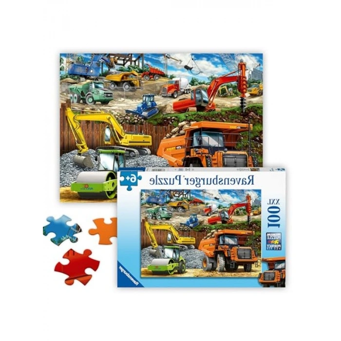 Kamyon Temalı 100 Parça Puzzle - Eğlenceli ve Eğitimsel Oyun