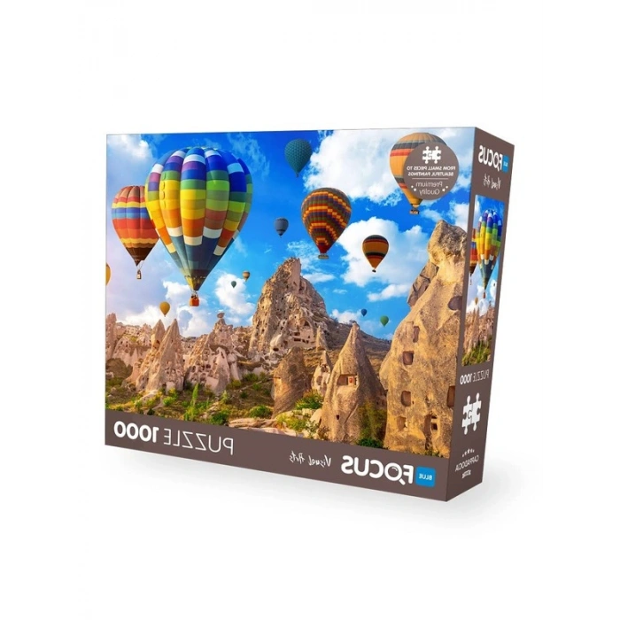 Kapadokya Temalı 1000 Parça Puzzle, Eğlenceli Sanat Etkinliği