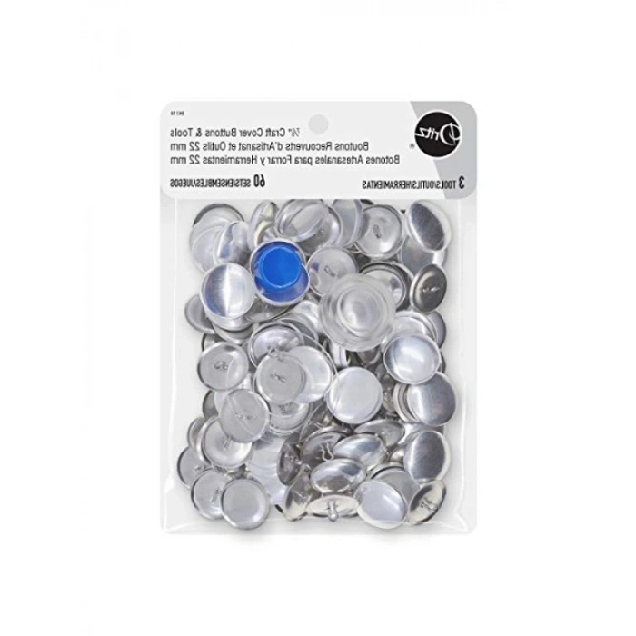Kapak Düğmesi Kiti, Boyut 36, Aletler Dahil, 60 Adet