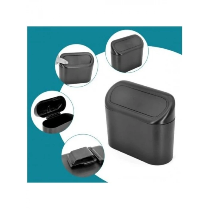 Kapaklı Araç İçi Çöp Kutusu - Sızdırmaz Tasarım