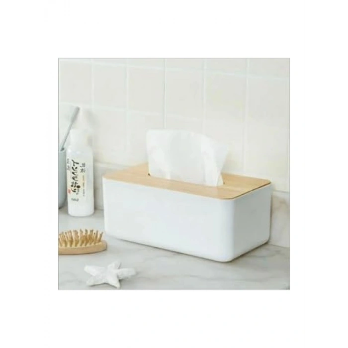 Kapaklı Bambu Peçetelik - Şık ve Fonksiyonel