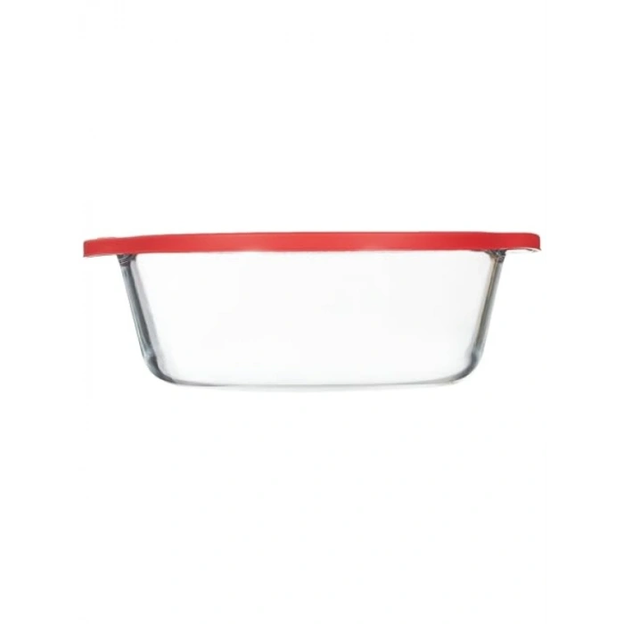 Kapaklı Cam Saklama Kabı, 2100 cc, Şık Tasarım