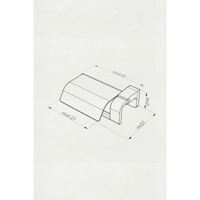Kapaklı Krom Kağıtlık