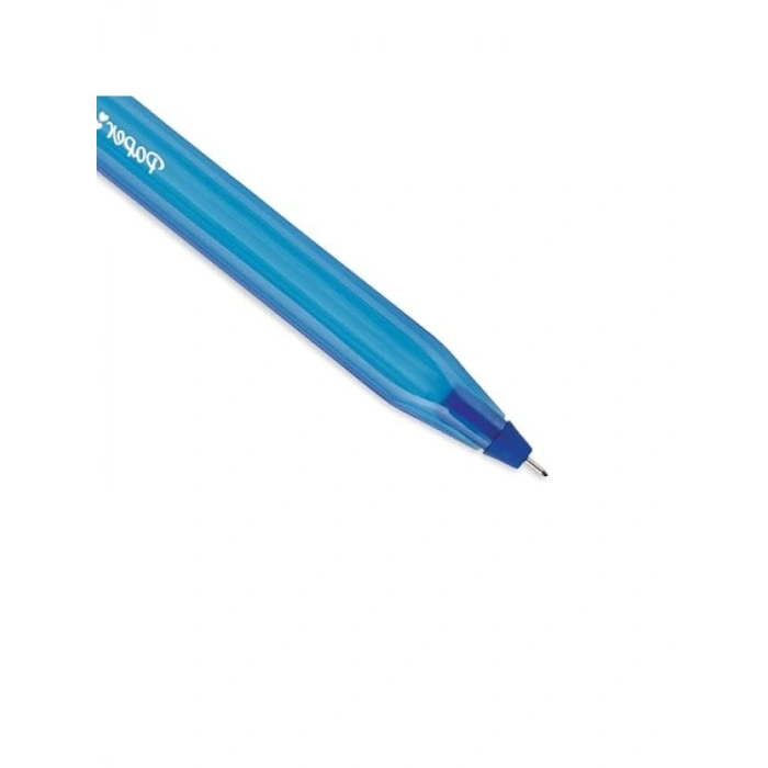 Kapaklı Mavi Renkli Ofis Kalemi (80+20)