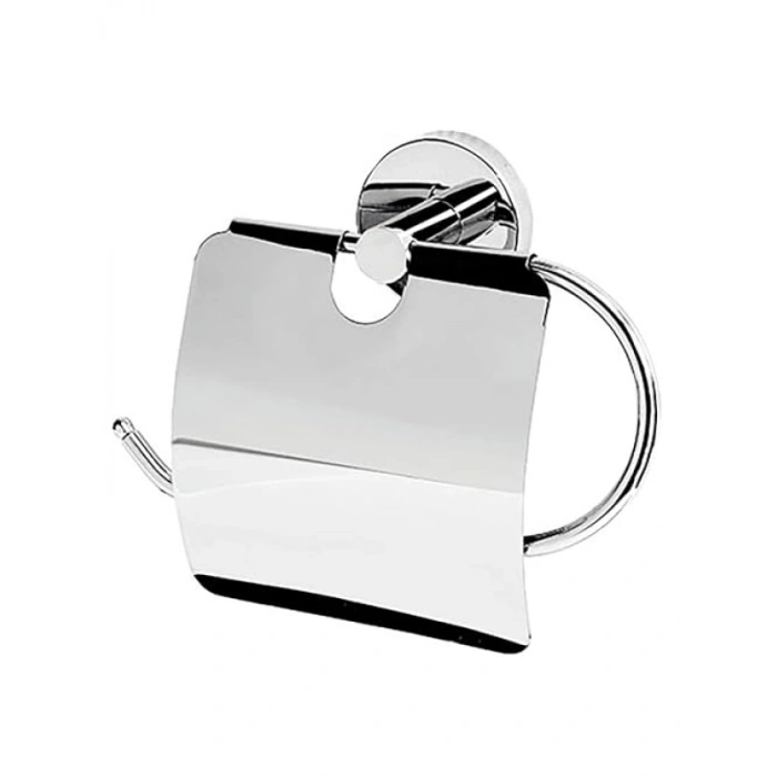 Kapaklı Metal Tuvalet Kağıtlığı, Krom Kaplama