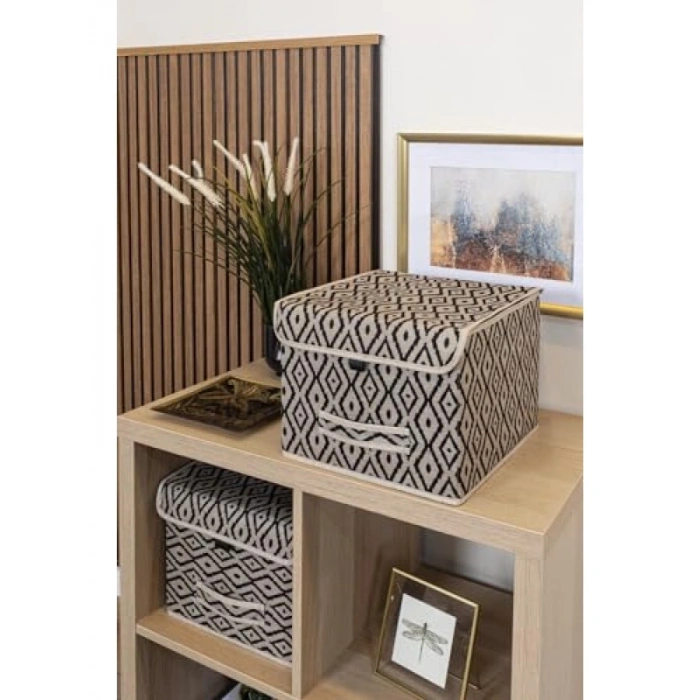 Kapaklı Mini Kutu Düzenleyici - 30x30x23 cm