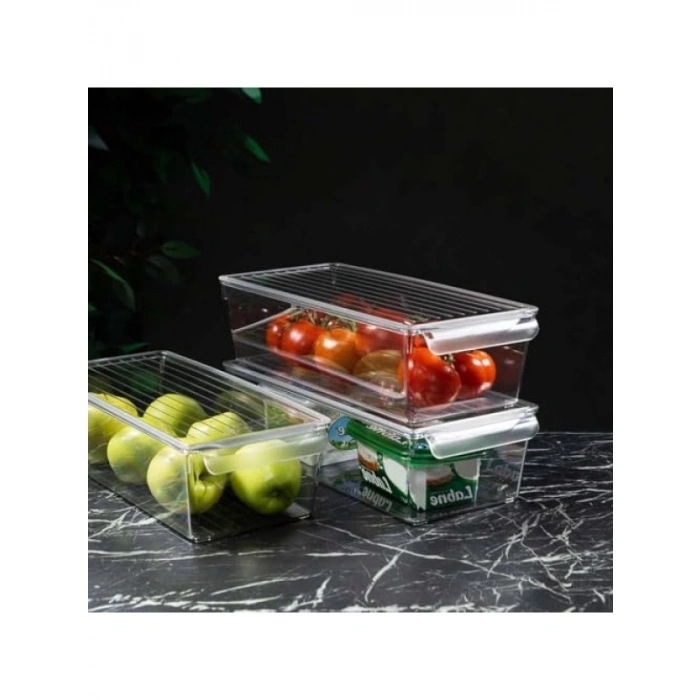 Kapaklı PET Buzdolabı Düzenleyici, Orta Boy