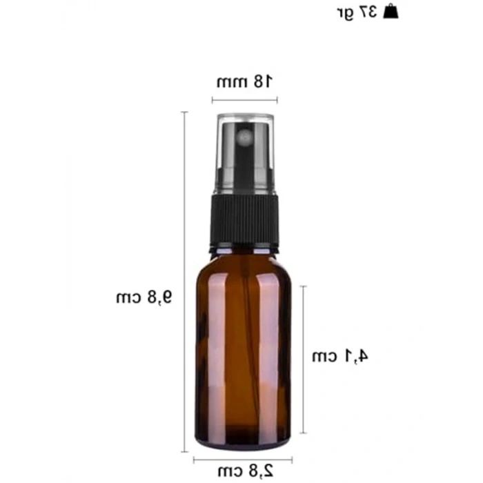 Kapaklı Sprey Şişesi, 20 ml Fısfıs ile Kolonya veya Dezenfektan