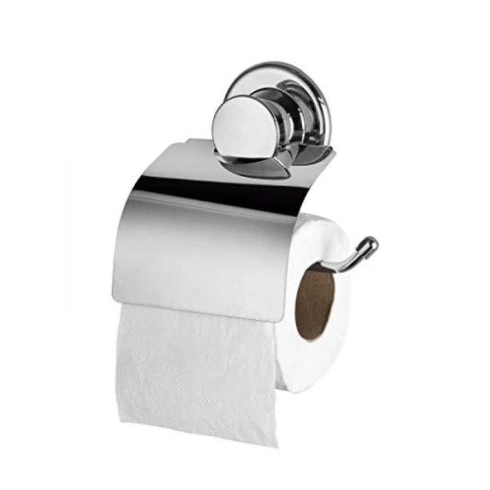 Kapaklı Tuvalet Kağıtlığı, Kendinden Yapışkanlı Krom