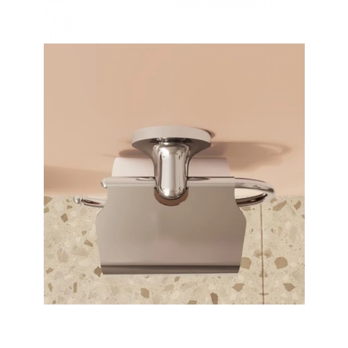 Kapaklı Tuvalet Kağıtlığı - Krom Kaplama, Ergonomik Tasarım