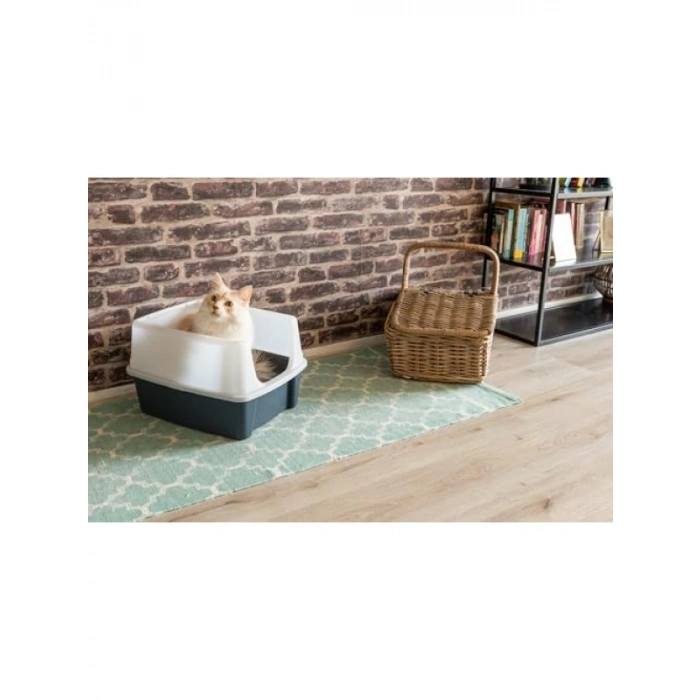 Kapaksız Gri Kedi Tuvaleti - 7 kg Kapasite