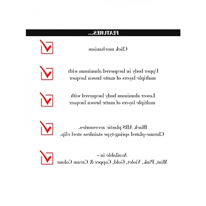 Kapaktan Basmalı Tükenmez Kalem, Kahve Renk