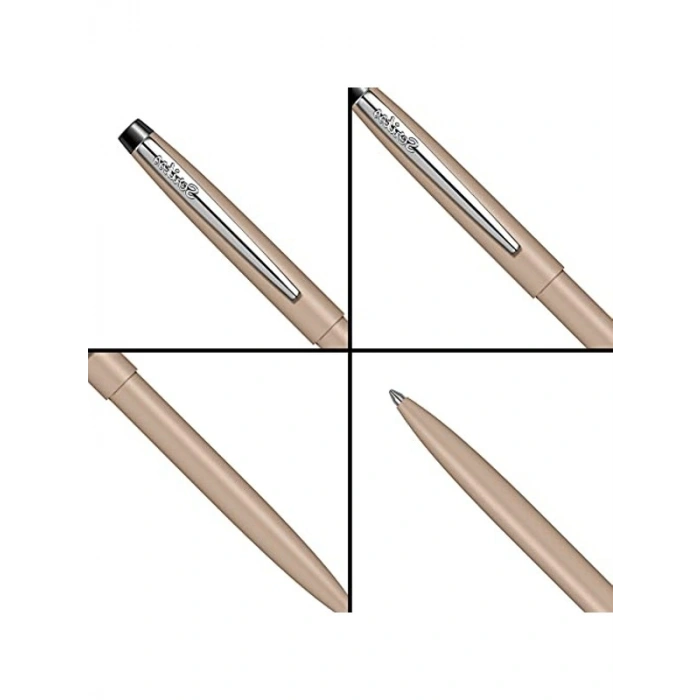 Kapaktan Basmalı Tükenmez Kalem, Kahve Renk