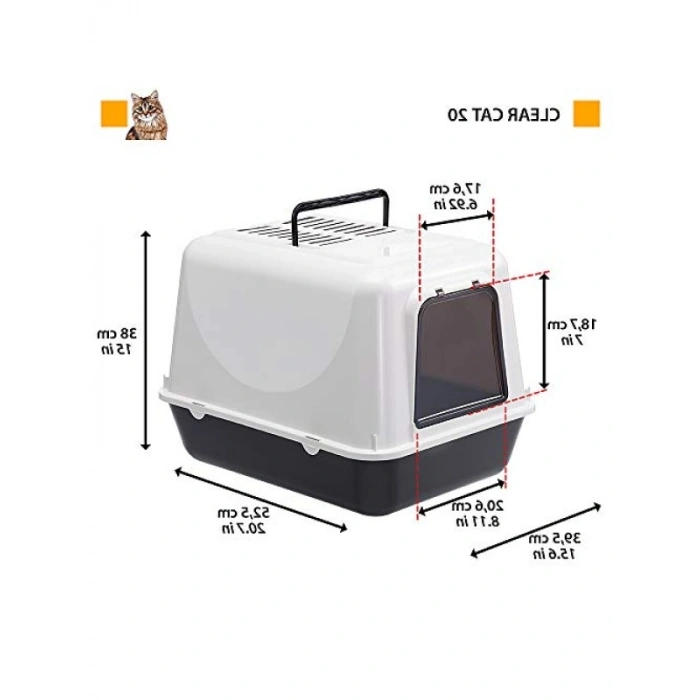 Kapalı Kedi Tuvaleti, 20 cm