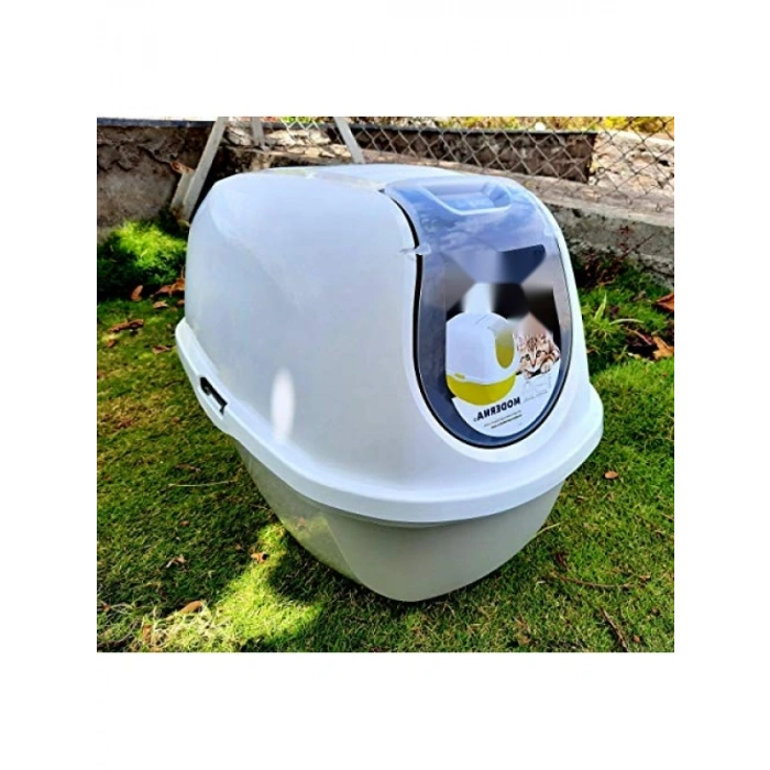 Kapalı Kedi Tuvaleti - Gri 53 CM