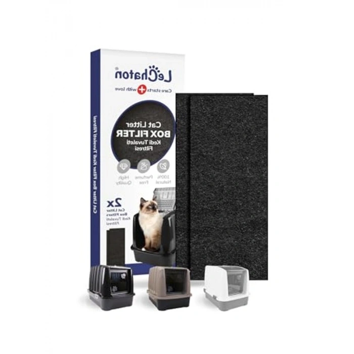 Kapalı Kedi Tuvaleti İçin 2li Dikdörtgen Filtre 6,5x18 cm