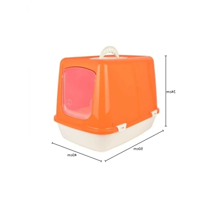 Kapalı Lüks Kedi Tuvaleti, 34x50x40 cm