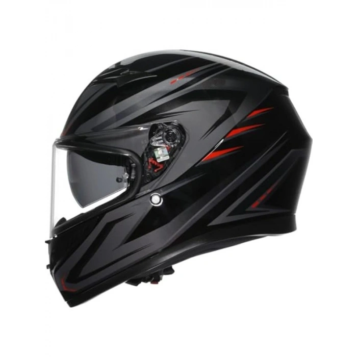 Kapalı Motosiklet Kaskı, Syth Red Renk, M Modeli