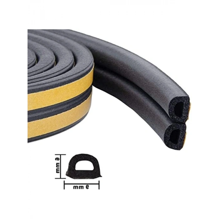 Kapı Pencere Bandı İzolasyon - 5 Metre Antrasit Gri