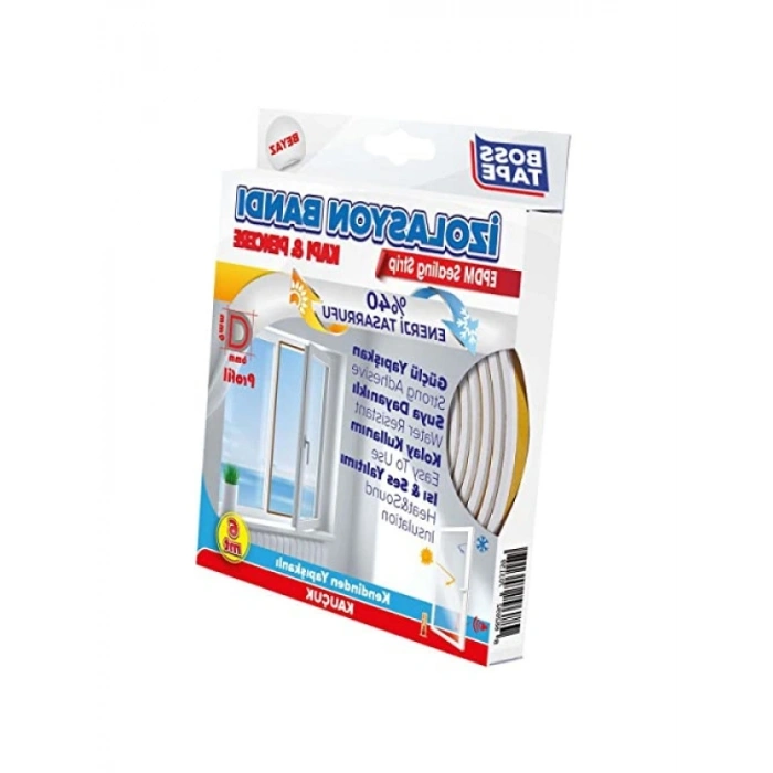 Kapı Pencere İzolasyon Fitili - 2x3 mt Beyaz