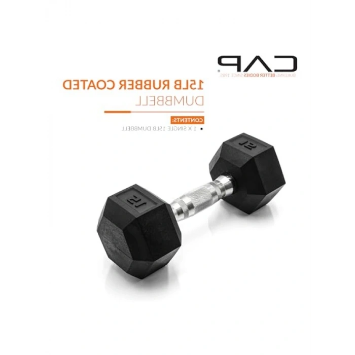 Kaplamalı Hex Dambıl Ağırlıkları - 3-50 lb Seçenekleri