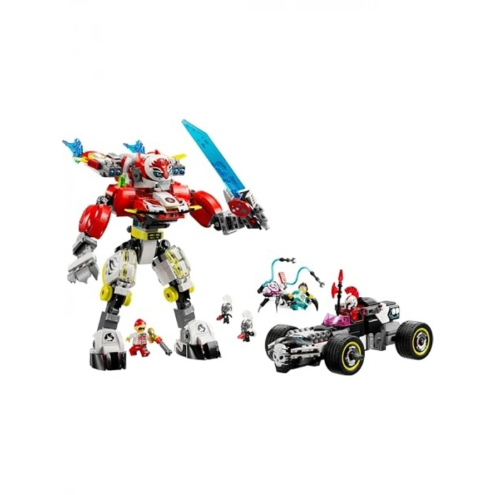 Kaplan Robotu ve Hot Rod Arabası Yapım Seti, 1006 Parça