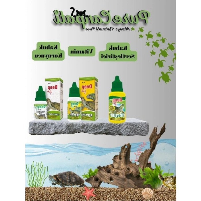 Kaplumbağa Bakım Seti, Vitamin ve Su Düzenleyici