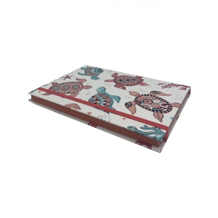 Kaplumbağalar Desenli Çizgisiz Defter