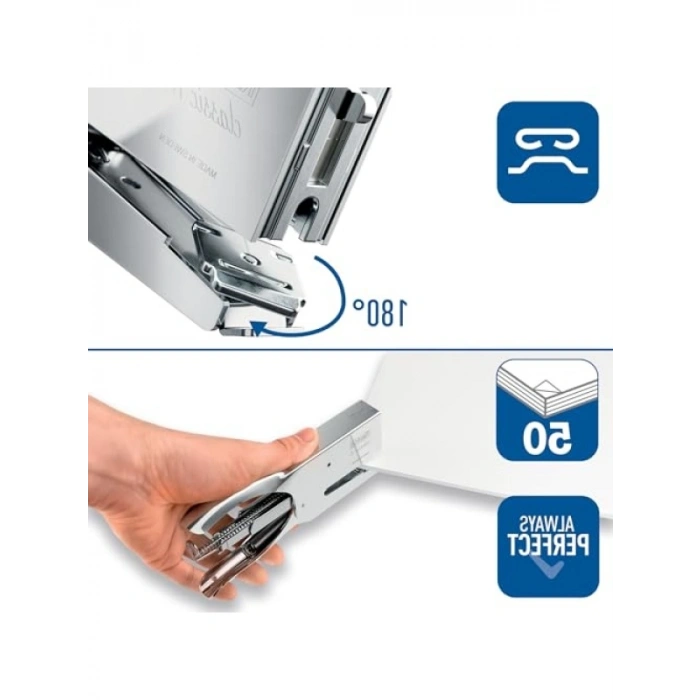 Kapsamlı Kullanım İçin Zımba Pens Tipi, 50 Sayfa Kapasiteli