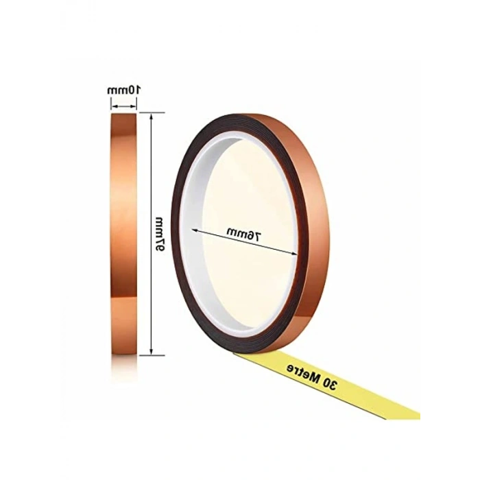 Kapton Bant, 10 mm x 30 Metre Yüksek Isıya Dayanıklı ve Güçlü