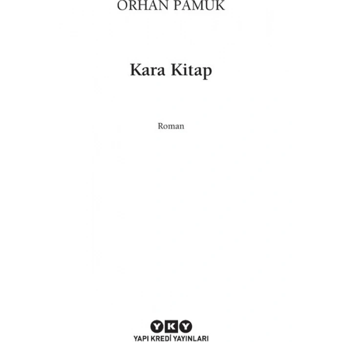 Kara Kitap - Orhan Pamuk