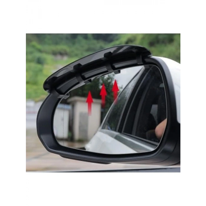 Karbon Desenli Araba Ayna Yağmur Koruyucu Siper