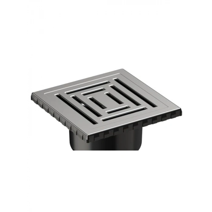 Kare Duş Kanalı, Alttan Çıkışlı, 15x15 cm