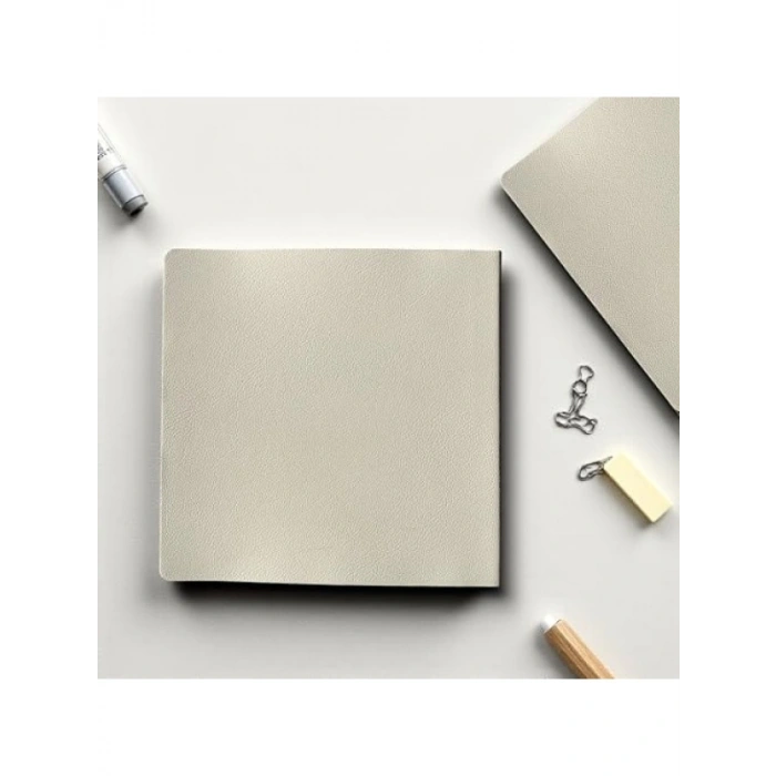 Kare Formlu PU Deri Not Defteri - 16,5x16,5 cm