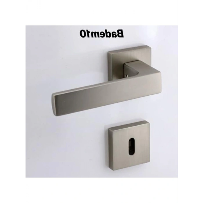 Kare Rozetli İç Dış Kapı Kolu Seti